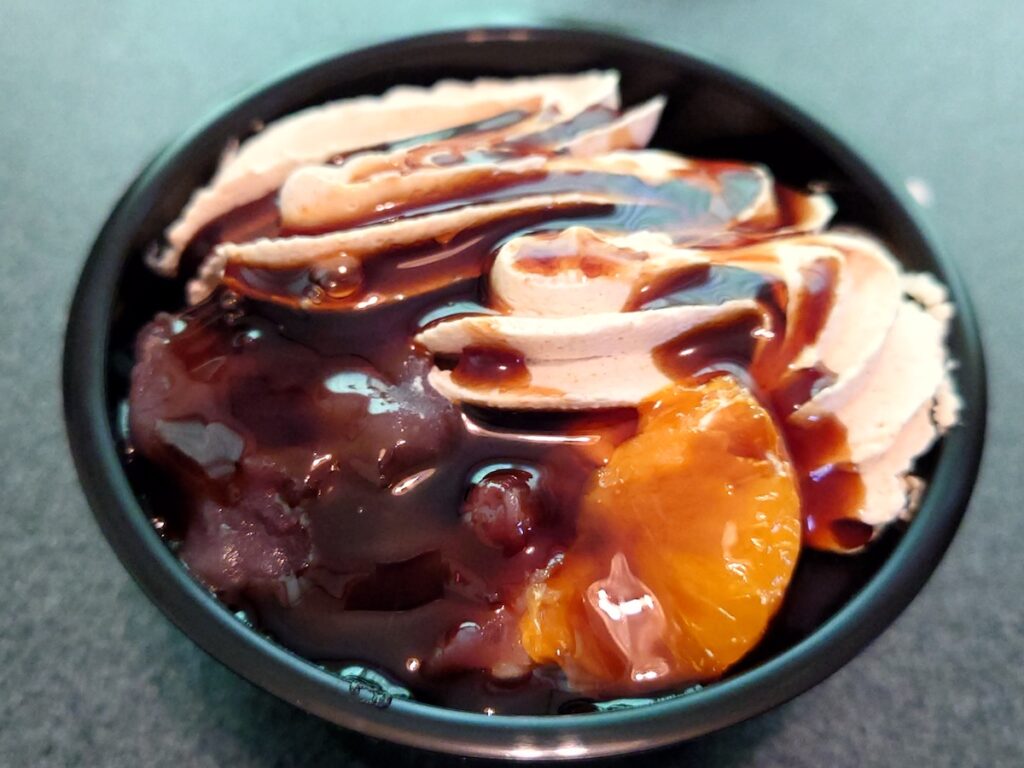 もちぽにょ 黒蜜きな粉の和風ぱふぇ　実食レポート